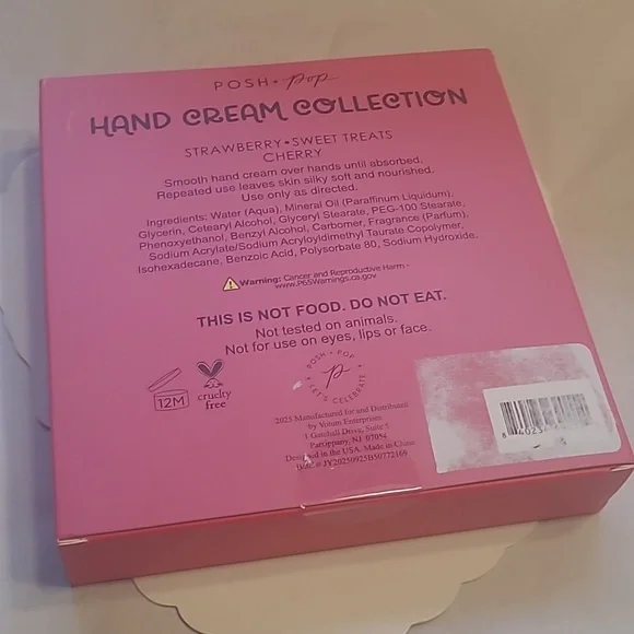 Posh + Pop Sweet Treats Hand Cream Collection Strawberry, Cherry, Sweet Treats - Picture 4 of 4